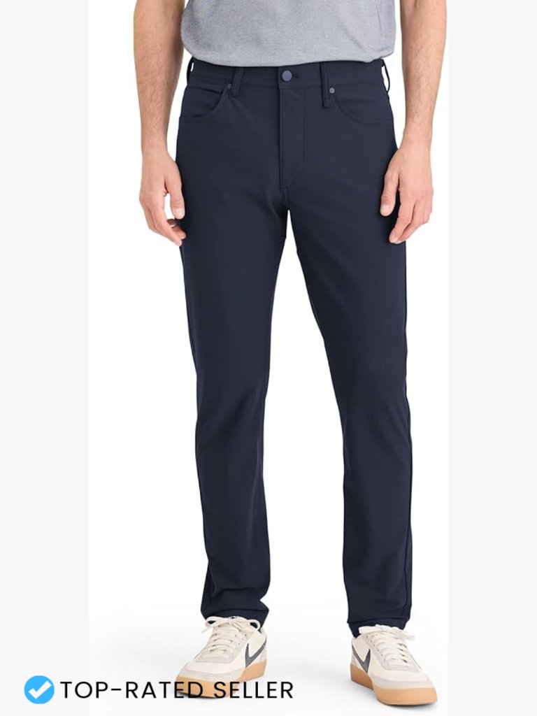 Slim Fit 5-Pocket Pants Airweave Fabric Stretch Comfort Business Casual
